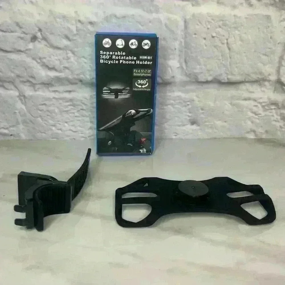Separable 360 rotatable bicycle phone holder